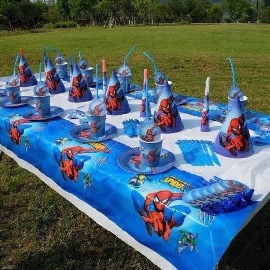 Spider-Man plastic Table Cover مفرش طاولة بلاستيك سبايدرمان