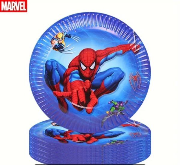 Spider-Man paper plates              صحون سبايدرمان