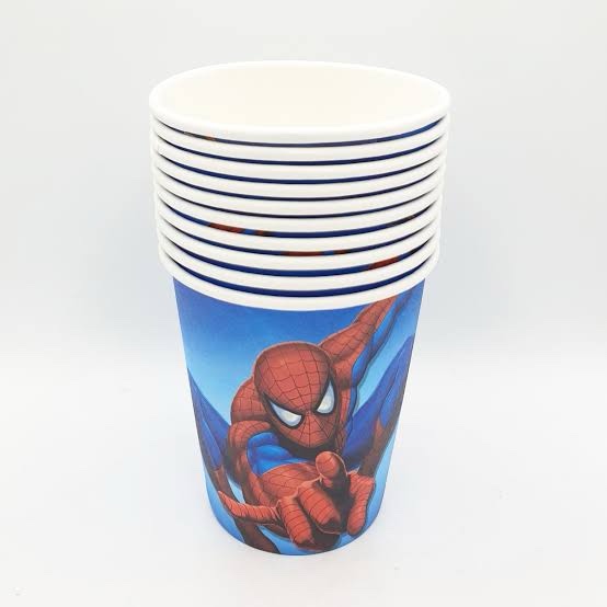 Spider-Man paper cups كاسات كرتون سبايدرمان