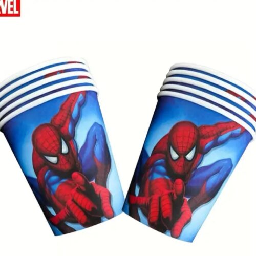 Spider-Man paper cups كاسات كرتون سبايدرمان